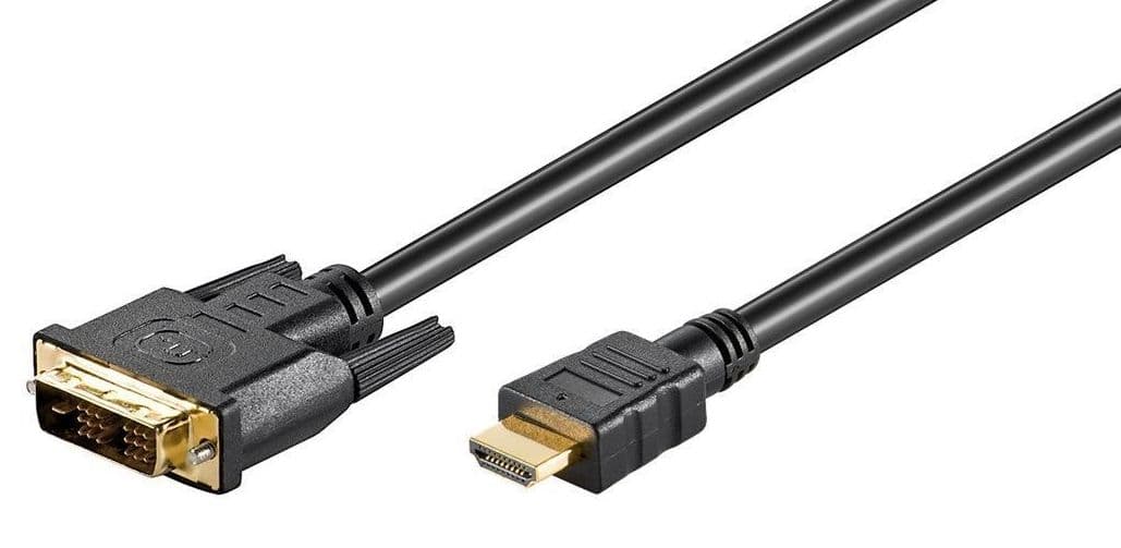 Microconnect HDMI - Dvi-d Single Link 1.5M Black 1.5m HDMI Hane DVI-D Hane