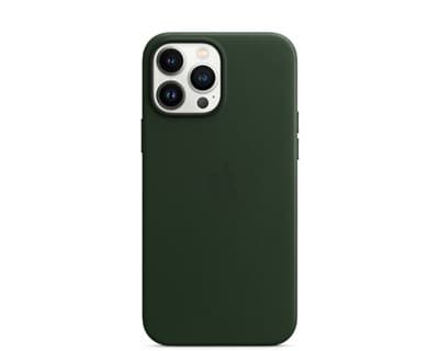 Apple Leather Case With Magsafe iPhone 13 Pro Max Sequoia green