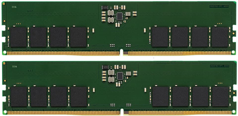 Kingston Value Ram 32GB 4,800MHz DDR5 SDRAM DIMM 288-pin