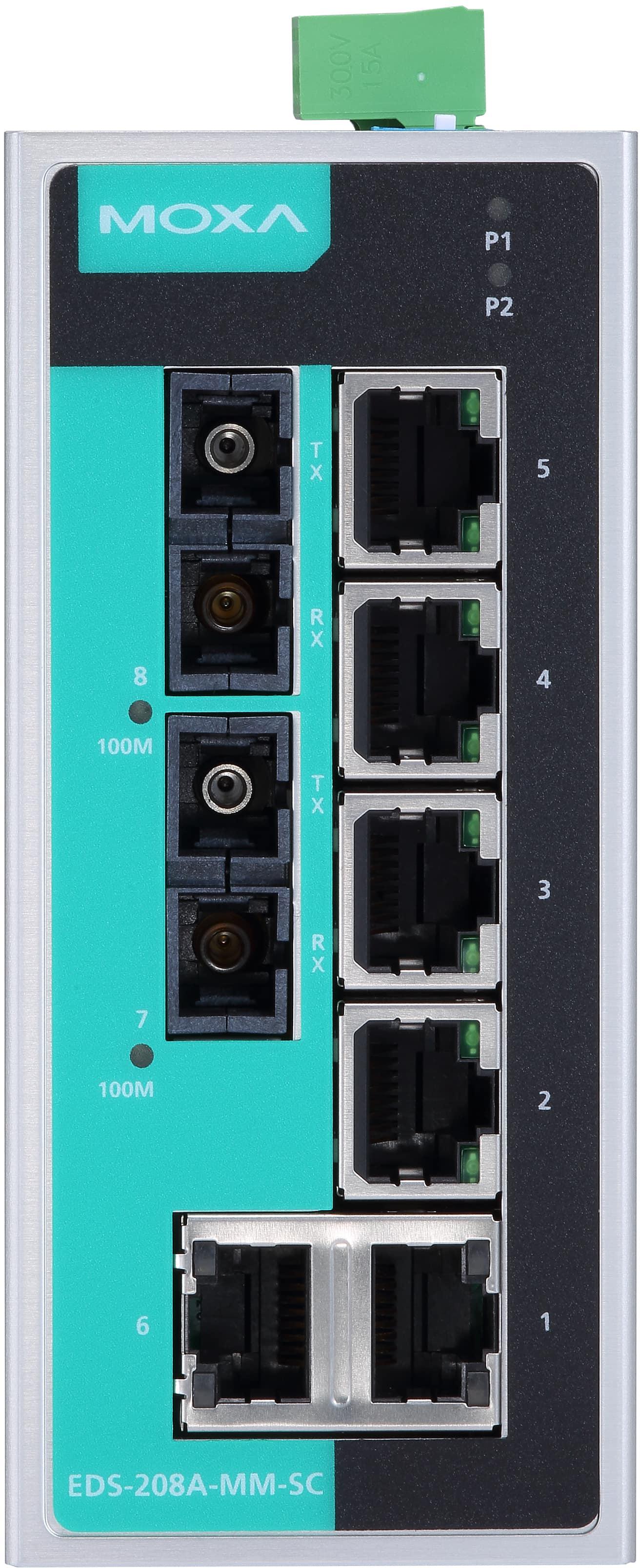 Moxa EtherDevice Switch EDS-208A-MM-SC