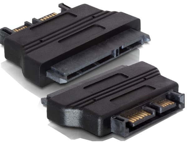 Delock SATA-Sovitin 13 pin Slimline Serial ATA Uros 22 pin Serial ATA Naaras