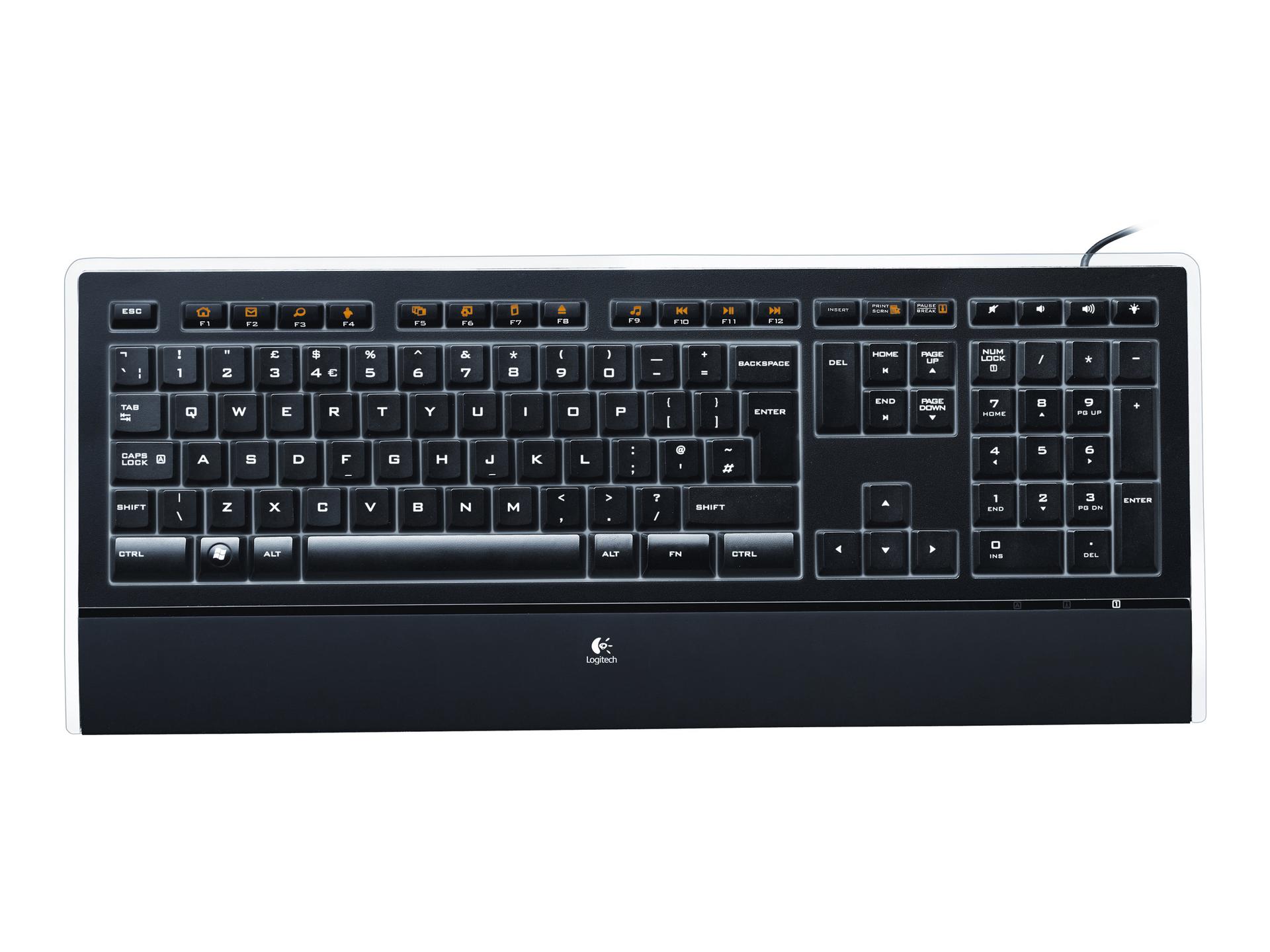 Logitech K740 Illuminated Kablet Tastatur US