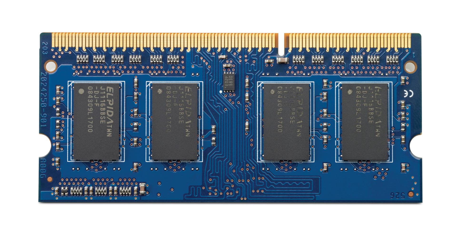 HP RAM 4GB 1,600MHz DDR3L SDRAM SO DIMM 204-pin