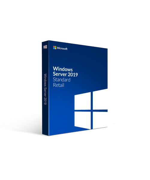Microsoft Windows Server Standard 2019 16 Cores Engelanninkielinen DVD + 5 CAL Box
