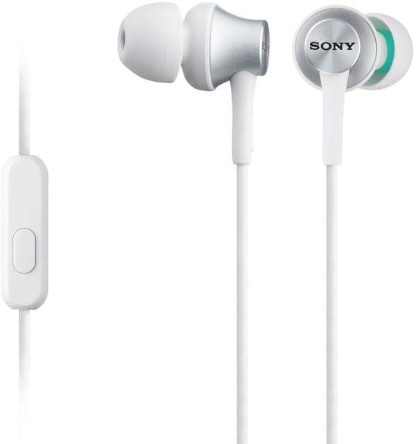 Sony MDR-EX450AP In-Ear kuulokkeet mikrofonilla Valkoinen