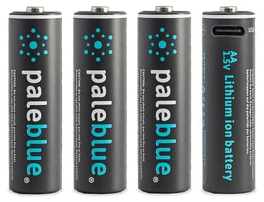 PALE BLUE Pale Blue Li-ion Rechargeable AA Battery Usb-c 