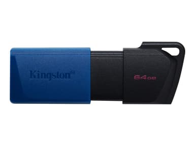 Kingston DataTraveler Exodia M 64GB USB A-tyyppi Musta, Sininen
