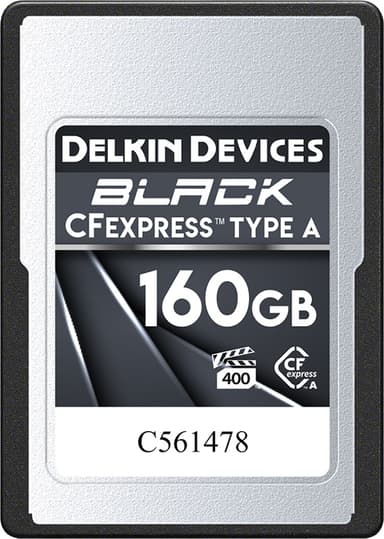 Delkin Black Cfexpress Card Vpg400 Type A R880/w790 160Gb 160GB CFexpress-korttype A