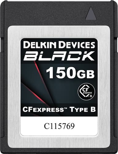 Delkin Black Cfexpress Card Type B R1725/w1530 150Gb 150GB CFexpress card Type B