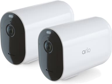 Arlo Pro 4 XL trådløst sikkerhedskamera hvidt 2 stk. pakke 