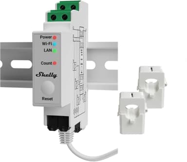 Shelly Pro EM 50A energimätning med WiFi och Ethernet 