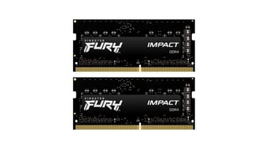 Kingston Fury Impact 16Gb (2-Kit) 3200Mhz Ddr4 Cl20 Sodimm 16GB 3,200MHz CL20 DDR4 SDRAM SO-DIMM 260-pin