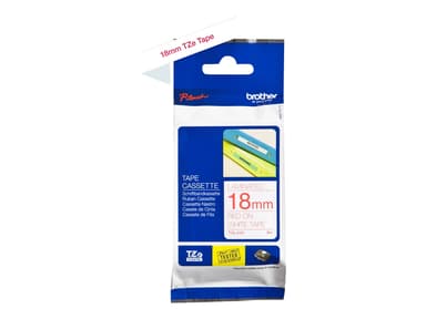 Brother Tape 18mm Tze-242 R�d/Hvid 