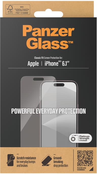 Panzerglass Classic Fit Iphone 15 iPhone 15
