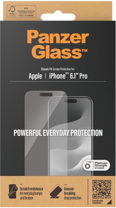 Panzerglass Classic Fit Apple - iPhone 15 Pro