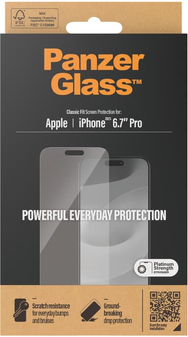 Panzerglass Classic Fit Apple - iPhone 15 Pro Max