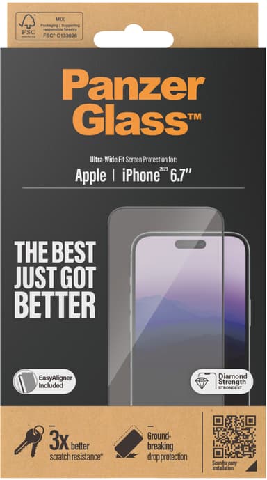 Panzerglass Ultra-Wide Fit Apple - iPhone 15 Plus