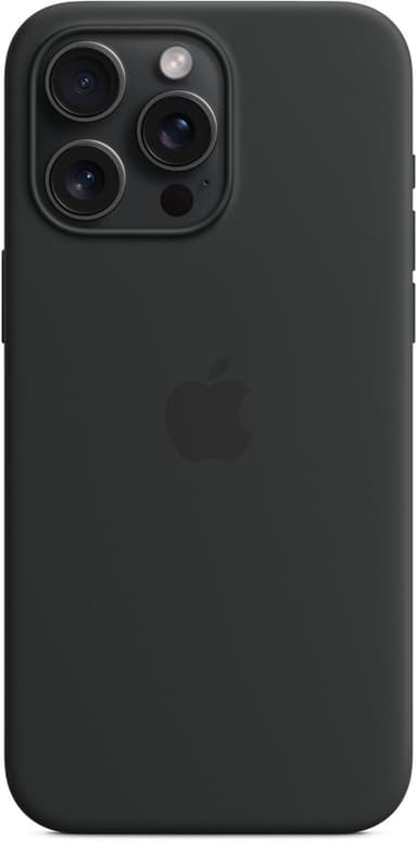 Apple Silikonskal med MagSafe iPhone 15 Pro Max Svart