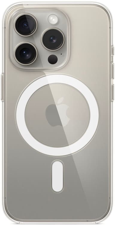 Apple Transparent skal med MagSafe iPhone 15 Pro Klar