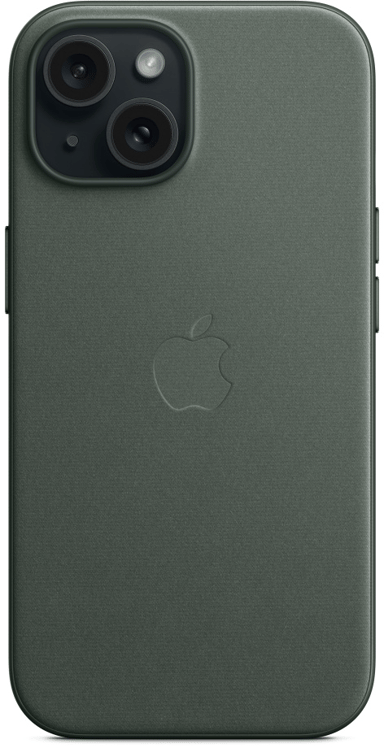 Apple FineWoven-skal med MagSafe iPhone 15 Vintergrön