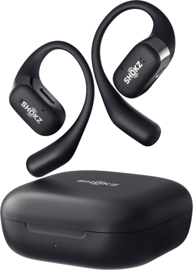AfterShokz Shokz Openfit Wireless Headphones - Black True wireless-hodetelefoner Svart