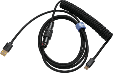 Ducky Premicord - Phantom Black 1.8m USB A USB C Musta