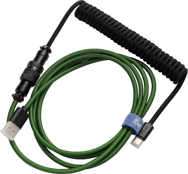 Ducky Premicord - Pine Green 1.8m USB A USB C Vihreä