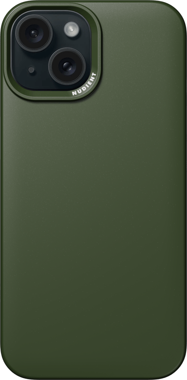 Nudient Thin Case MagSafe iPhone 15 Vihreä