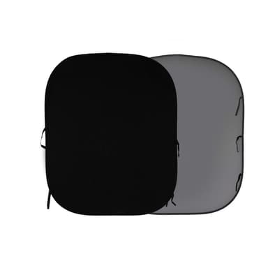 Lastolite Sammenklappelig fotobaggrund 1,8 x 2,15 m sort/mellemgrå 