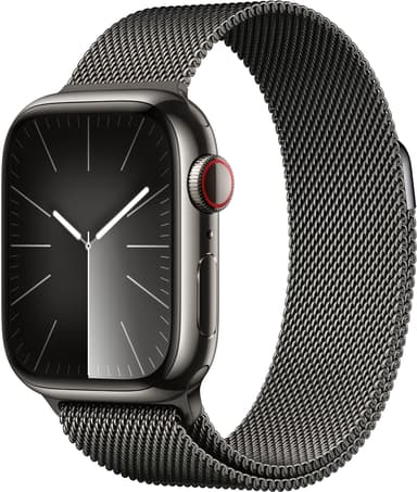 Apple Apple Watch Series 9 GPS + Cellular 41mm Graphite Stainless Steel Case with Graphite Milanese Loop 