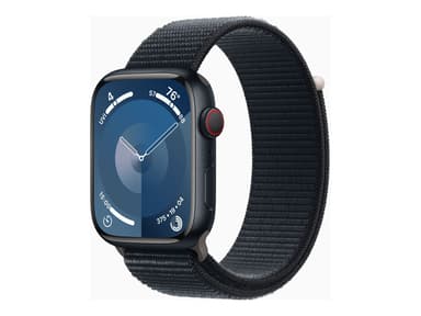 Apple Watch Series 9 GPS + Cellular 45mm Midnight Aluminium Case with Midnight Sport Band - M/L 
