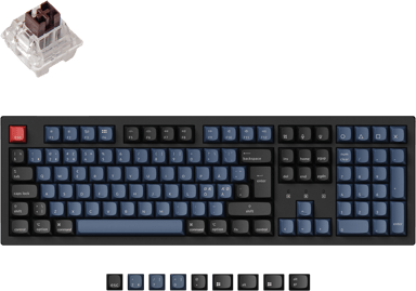 Keychron K10 Pro QMK/VIA K Pro Brown Kabling Trådløs Nordisk Tastatur