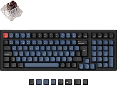 Keychron K4 Pro QMK/VIA K Pro Brown Kabling Trådløs Nordisk Tastatur