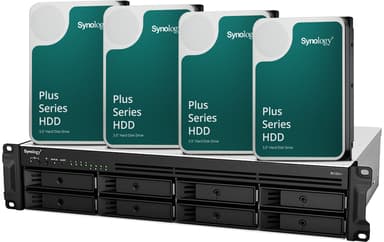 Synology RS1221+ med 4st förinstallerade 4TB-diskar (16TB) 