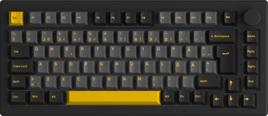 AKKOGEAR 5075B Plus-S CS Silver Kabelansluten Trådlös Nordisk Tangentbord