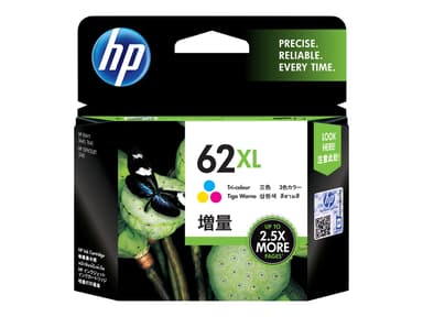 HP Muste Väri No.62XL C/m/Y 