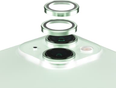 Panzerglass Hoops Lens Protector iPhone 15/15 Plus Vihreä