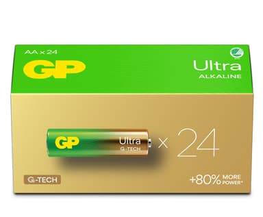 GP Ultra Alkaline AA/LR6-batteri 24-pak 
