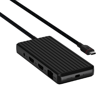 Unisynk 9 Port Dual Hub USB-C Telakointiasema