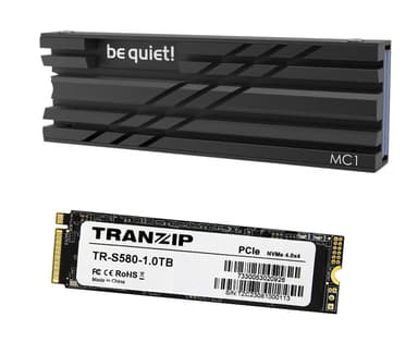 Tranzip SSD S380 1.0Tb M.2-nvme 4X4 Pcie For Ps5 SSD-levy 1000GB M.2 2280 PCI Express 4.0 x4 (NVMe)