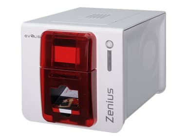 Evolis Zenius Expert USB/Eth Red Front - (Kuppvare klasse 3) 