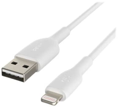Belkin Lightning To USB-A Cable 3m Valkoinen