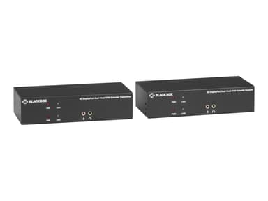 Black Box KVX Series KVM Extender DP Dual Head USB Audio CatX Tx+Rx 