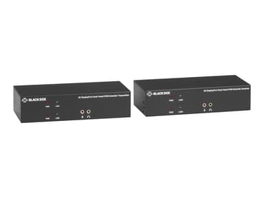 Black Box KVX Series KVM Extender DP Dual Head USB Audio CatX Tx+Rx - (Löytötuote luokka 3) 