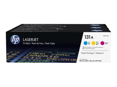 HP Värikasetti Kit 131A (C/Y/M) 1.8K - U0SL1AM 