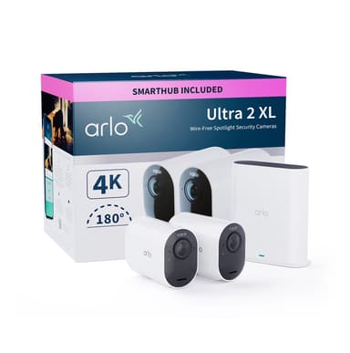 Arlo Ultra 2 XL For Business -valvontaratkaisu, valkoinen, 2 kappaleen pakkaus 