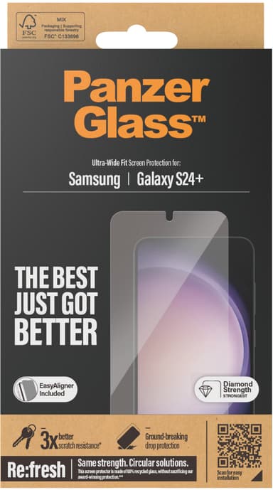 Panzerglass Ultra-Wide Fit Samsung - Galaxy S24 Plus