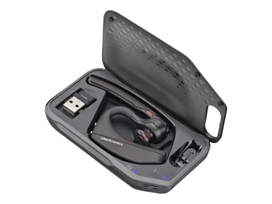 HP Voyager 5200 UC + BT700 Kuuloke + mikrofoni USB-A Bluetooth-sovittimen kautta Microsoft Teamsille Musta