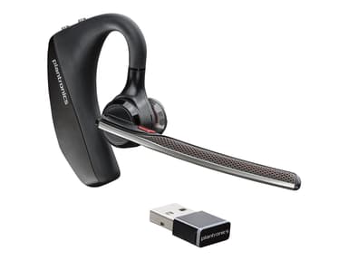HP Voyager 5200 UC Kuuloke + mikrofoni USB-A Bluetooth-sovittimen kautta Microsoft Teamsille Musta