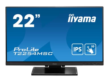 iiyama Prolite T2254MSC-B1AG 21.5" PCAP 10P-Touch FHD 16:9 21.5" 1920 x 1080pixels 16:9 IPS 60Hz